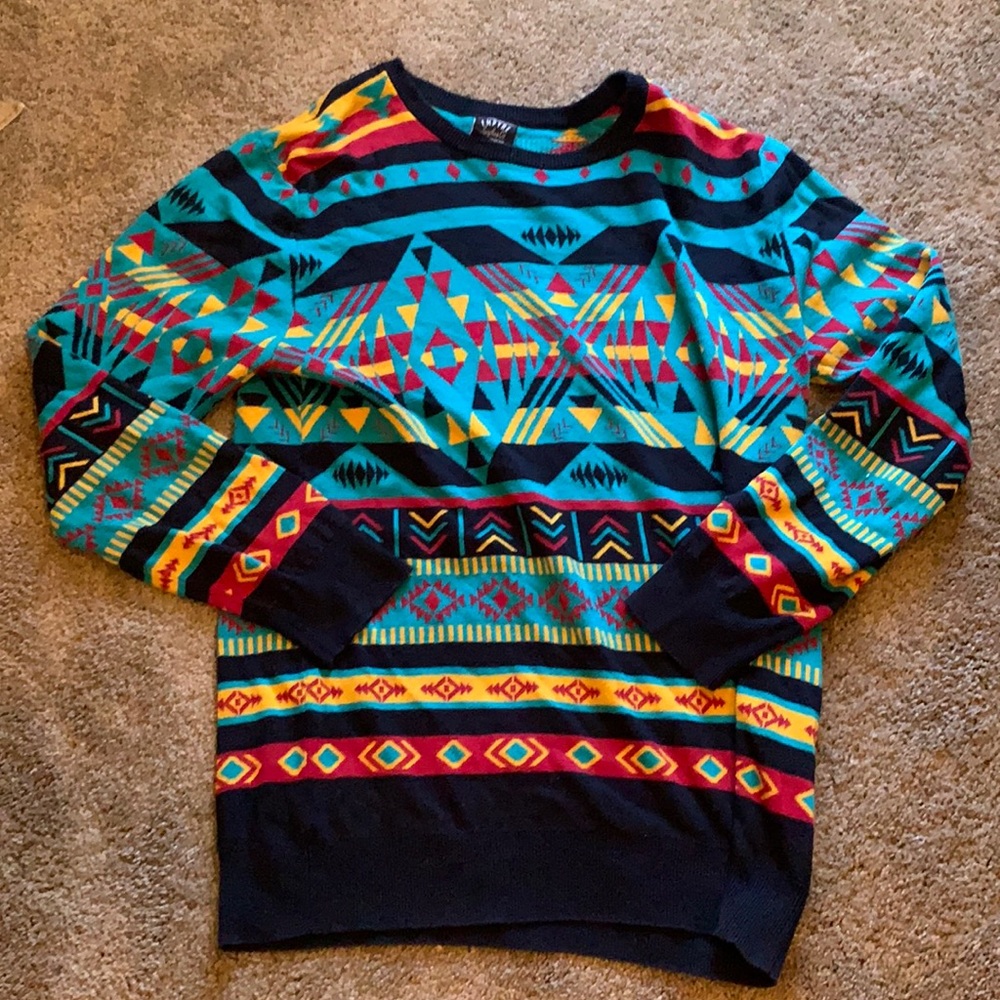Native Multicolor Print Sweatshirt